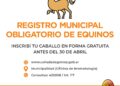 Cañada de Gómez: Entra en vigencia el Registro Municipal de Equinos