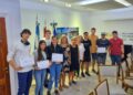 La municipalidad entregó certificados a los participantes del curso de robótica