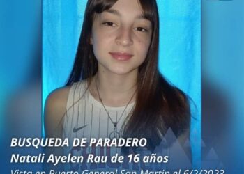 Buscan a una menor de 16 años en Puerto San Martín