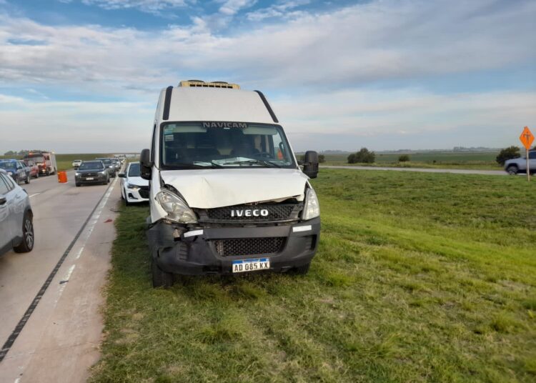 Choque en cadena sobre el km 373 de la autoposta Rosario-Córdoba