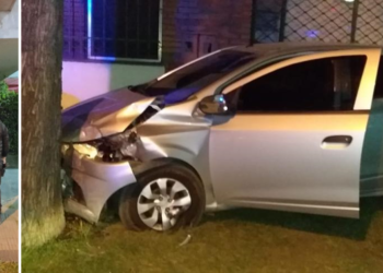 Rosario: Persecución, choque y un aprehendido que habría robado el auto siniestrado una hora antes