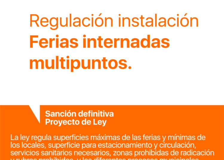 Impulsada por Rasetto: Es ley la regulación de las ferias informales “saladitas” a cielo abierto