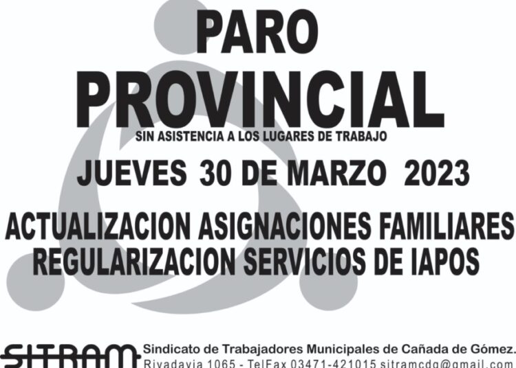 Municipales anunciaron paro por 24 horas y cortes de ruta