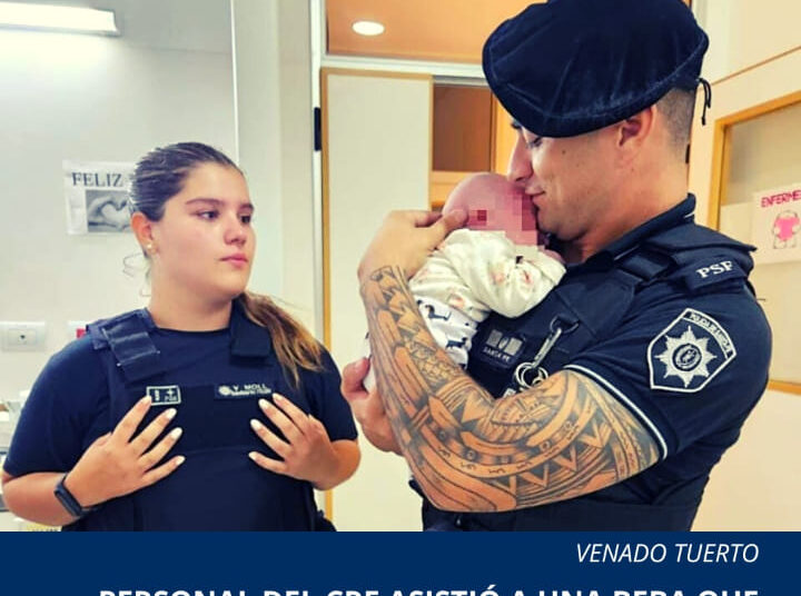 Venado Tuerto Policías Del Comando Radioeléctrico Asistieron A Una Bebé Que Presentaba Signos 8580