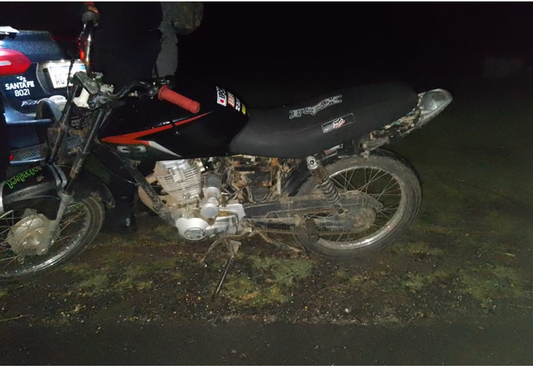 Correa: Se desplazaba a bordo una motocicleta sin documentación