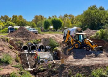 El municipio de Cañada de Gómez continúa con obras de infraestructura para 66 lotes con servicios