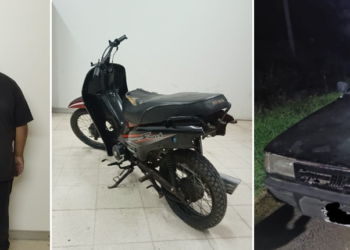 Cañada de Gómez: Dos parejenses aprehendidos por causa de encubrimiento terminó con el secuestro de un automóvil y una motocicleta