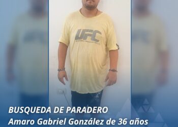 Buscan a Amaro Gabriel González de Cañada de Gómez