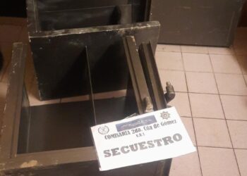 Hallazgo: Aparece en Cañada de Gómez una caja metálica que habría sido robada en Casilda