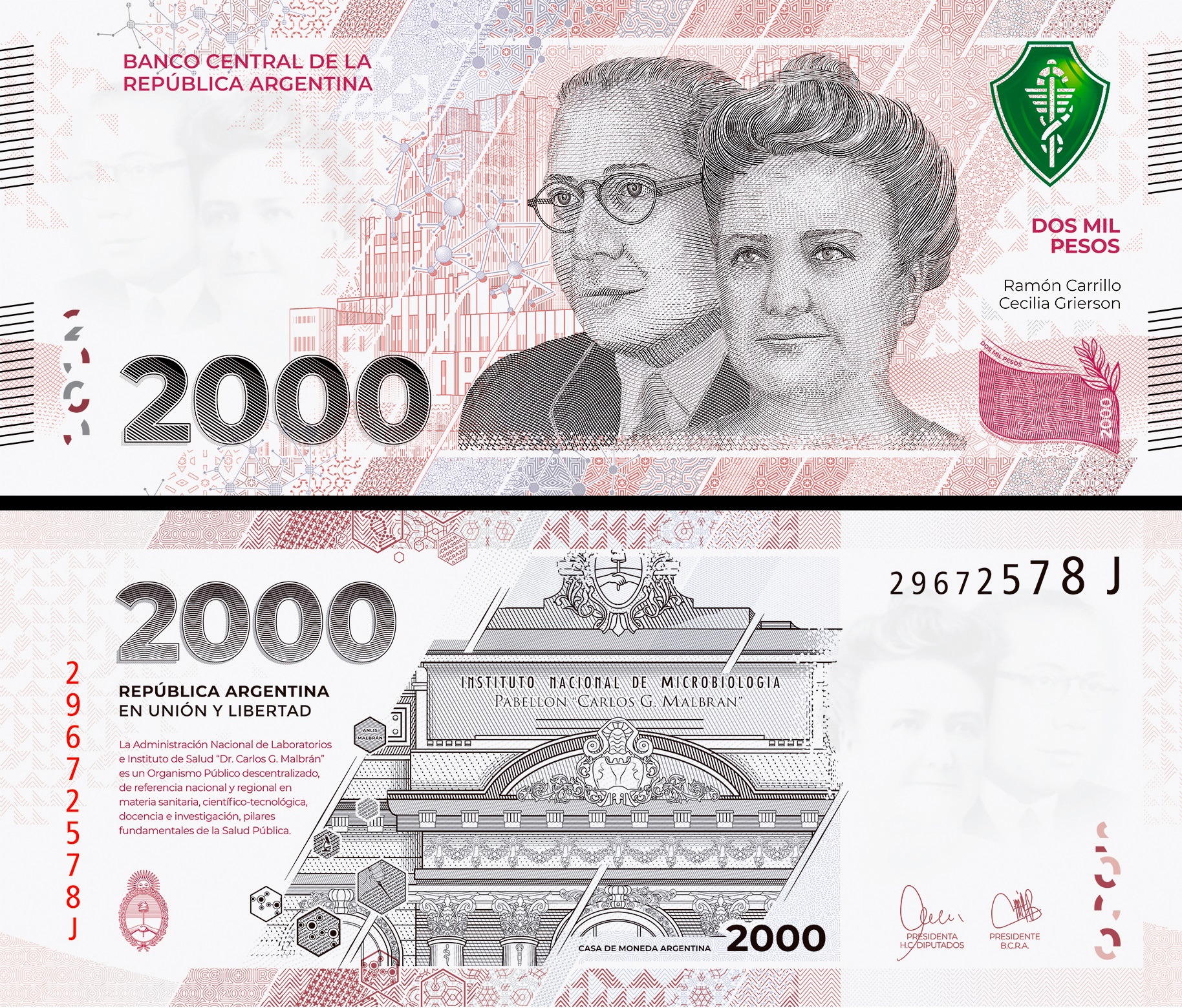 Así Es El Nuevo Billete De 2000 Pesos De Curso Legal En Homenaje A La Ciencia Y La Salud Pública 9051