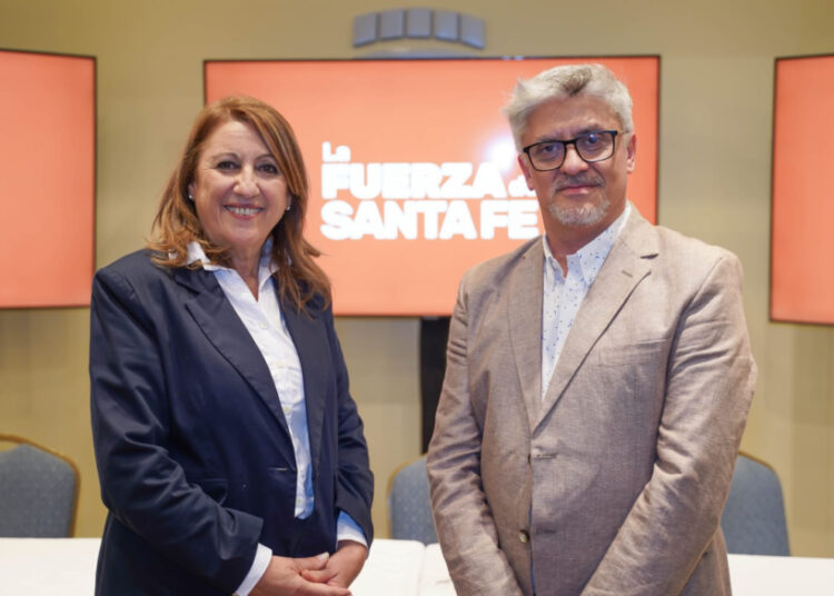Fein presentó a su compañero de fórmula: el periodista santafesino Eugenio Fernández