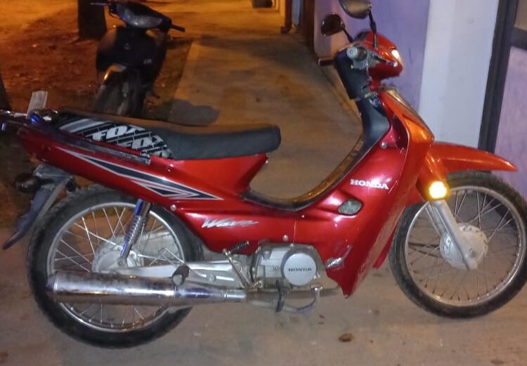 Recuperaron una moto que había sido hurtada días atrás