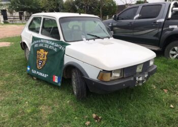 Los Pumas de La Gallareta imputaron a un hombre por alteración de patente de un vehículo