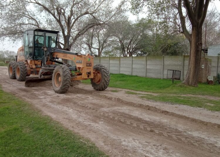 Trabajos de la Municipalidad de Cañada de Gómez en calles de zona norte