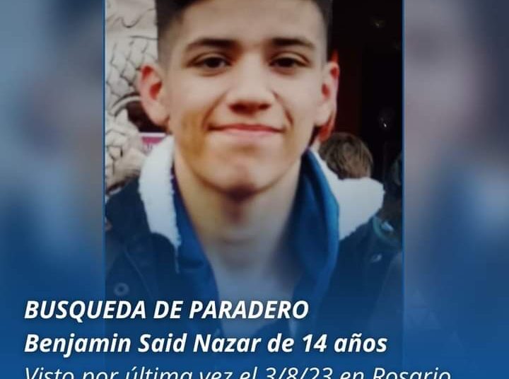 Buscan a un menor de 14 años de Rosario