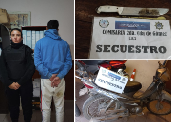 Fue aprehendido por intentar robar y dañar una moto en Cañada de Gómez