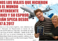 Todos los viajes que hicieron por el mundo  la intendente Stella Clerici y su esposo Speca desde 2007 a 2017