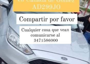 Cañada de Gómez: Cuatro delincuentes armados robaron un automóvil tras atar a una familia