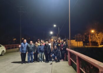 El municipio culminó los trabajos de colocación de luminarias led en calle Bolivia