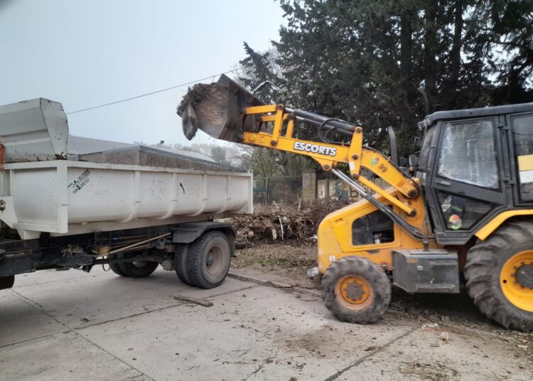 La municipalidad de Cañada de Gómez realiza tareas de higiene urbana