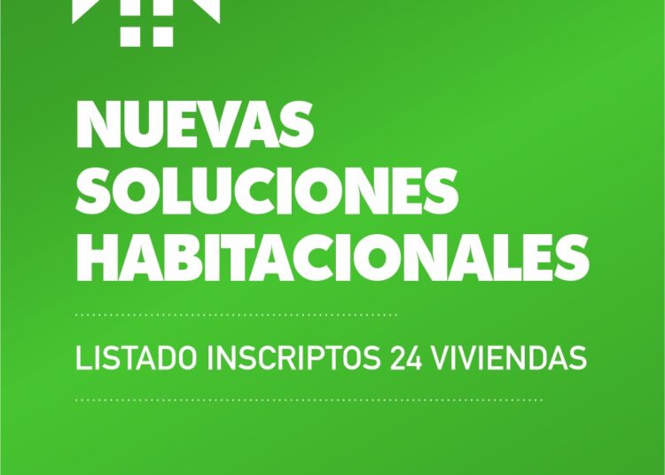 El municipio de Cañada de Gómez da a conocer listado de inscriptos aptos para sorteo de las 24 Viviendas