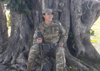 Graduación de Abilen Cabrera, Soldado Voluntario en Primera Comisión