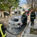 Detalles del incendio de un auto en Cañada de Gómez