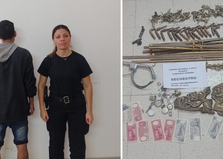 Cañada de Gómez: Un hombre fue aprehendido por poseer elementos de bronce robados
