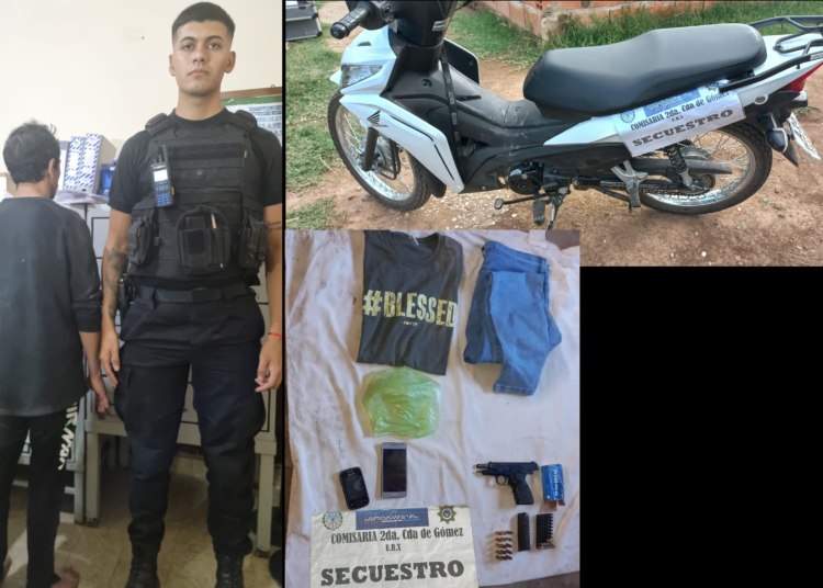 Allanamiento en Cañada de Gómez con un aprehendido