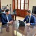 Encuentro entre el intendente Matias Chale y el gobernador Maximiliano Pullaro en Santa Fe