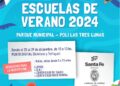 La municipalidad de Cañada de Gómez comunica que hoy comienza la inscripción a las Escuelas de Verano
