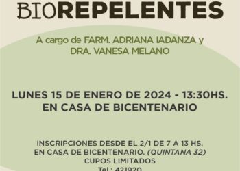 El municipio de Cañada de Gómez abrió la inscripción para el taller de producción de bio repelentes
