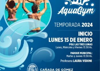 La Municipalidad de Cañada de Gómez informa el comienzo de las clases de Aquagym