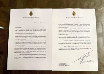 El Presidente Milei invitó a Su Santidad, el Papa Francisco, a la Argentina