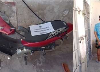 Correa: Recuperaron una motocicleta robada y aprehendieron a un parejense involucrado