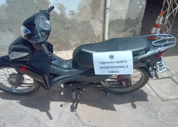 Correa: Hallaron una moto que había sido robada