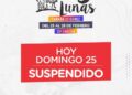 Se suspendió la jornada de hoy domingo en el Festival Las Tres Lunas