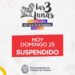 Se suspendió la jornada de hoy domingo en el Festival Las Tres Lunas