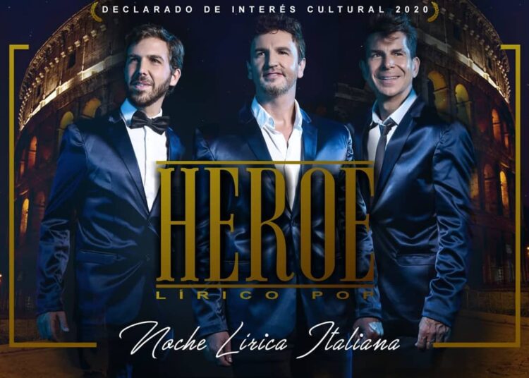 El grupo HÉROE Lírico Pop presenta la «Noche Lírica Italiana» en el Teatro Verdi de Cañada de Gómez