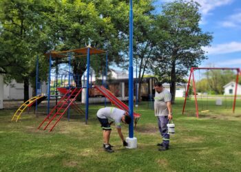Municipio de Cañada de Gómez continúa trabajos de mantenimiento y mejoras en espacios públicos