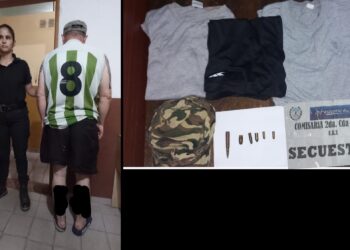 Allanamiento en Cañada de Gómez por causa de amenaza con uso de arma de fuego