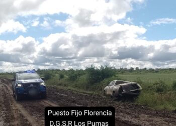 “Los Pumas” hallaron una camioneta abandonada en un camino rural con lo que sería marihuana
