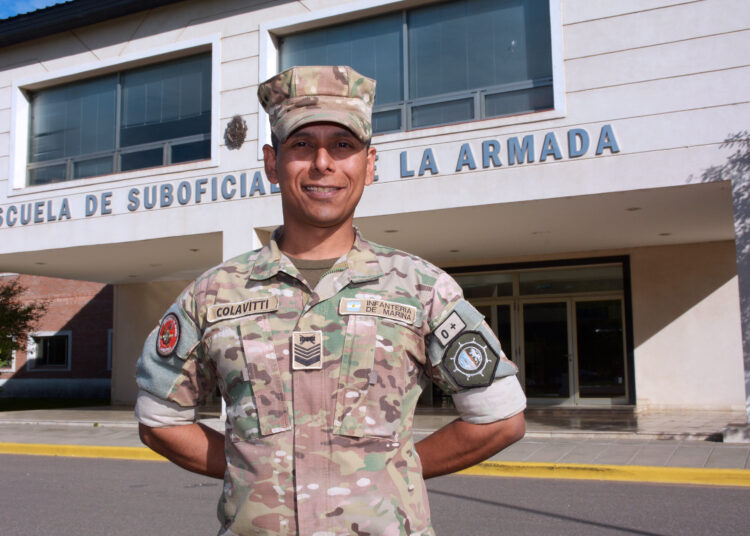 Un santafesino en la Armada: Cabo Principal Claudio Colavitti (de Peyrano, Santa Fe)