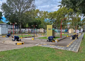 El municipio cañadense realiza trabajos en la pista de educación vial
