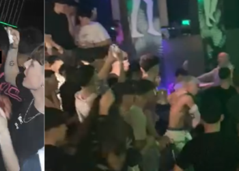 Los videos del horror en Cañada de Gómez: Batalla campal entre jóvenes dentro y fuera de un boliche