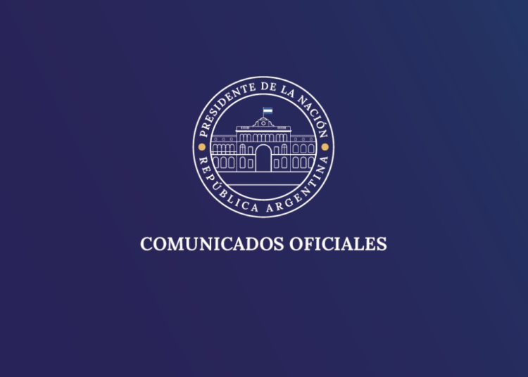 Comunicado sobre la renuncia de Nicolás Posse, el Jefe  Gabinete de Ministros de la Nación