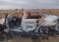 Andino: hallaron en la zona rural un vehículo totalmente incendiado