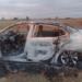 Andino: hallaron en la zona rural un vehículo totalmente incendiado