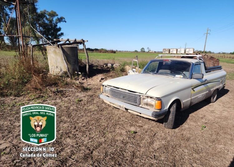 Cañada de Gómez: Los Pumas sorprendieron a personas intentando hurtar chapas en predio ajeno