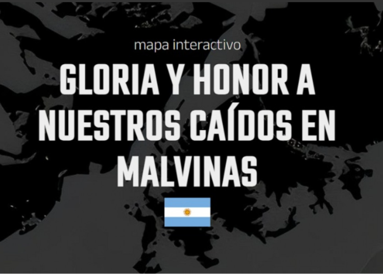 Mapa Interactivo: Honrar a los héroes de Malvinas